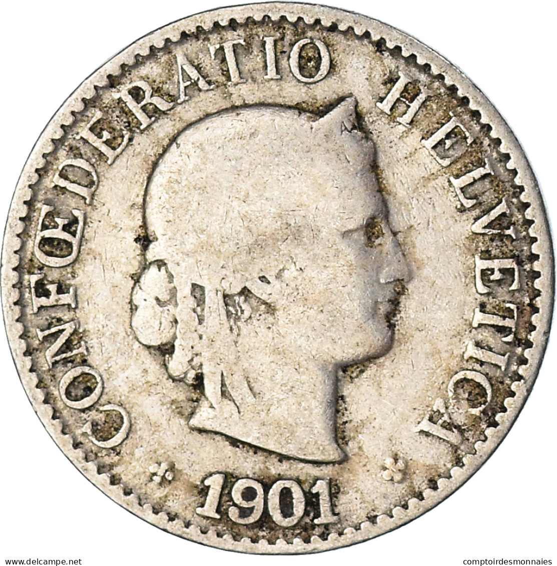 Monnaie, Suisse, 5 Rappen, 1901 - Autres & Non Classés
