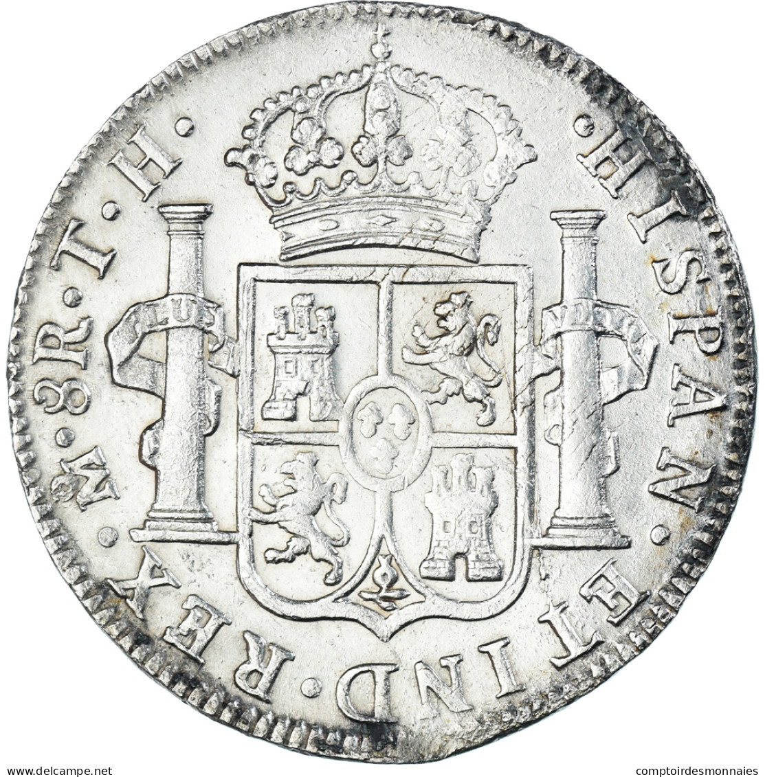 Monnaie, Espagne, Charles IV, 8 Reales, 1808, Mexico, TH, TTB+, Argent, KM:109 - Eerste Muntslagen