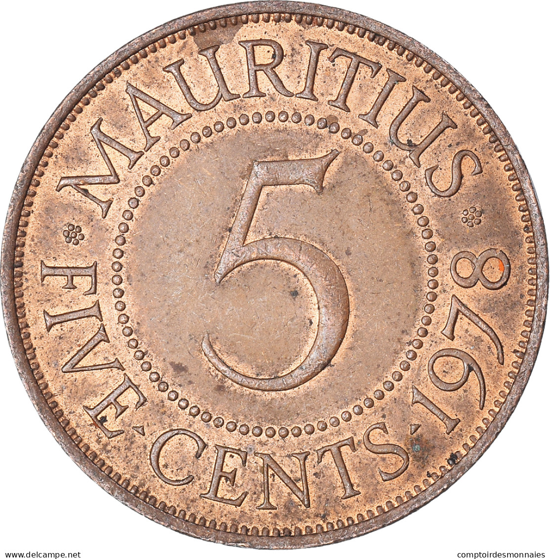Monnaie, Maurice, 5 Cents, 1978 - Maurice