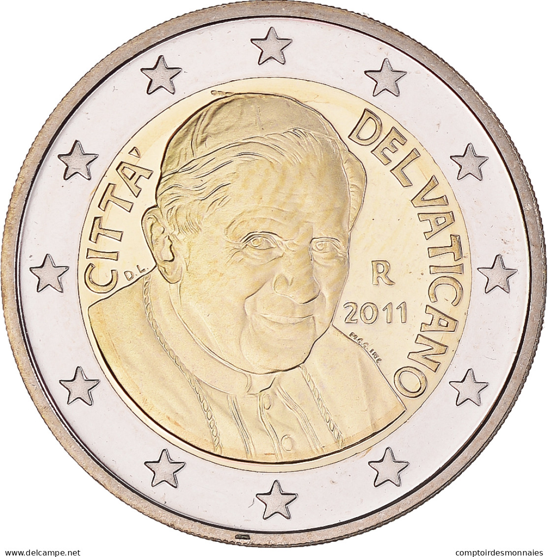 Cité Du Vatican, 2 Euro, 2011, Rome, Proof, FDC, Bimétallique, KM:389 - Vaticano