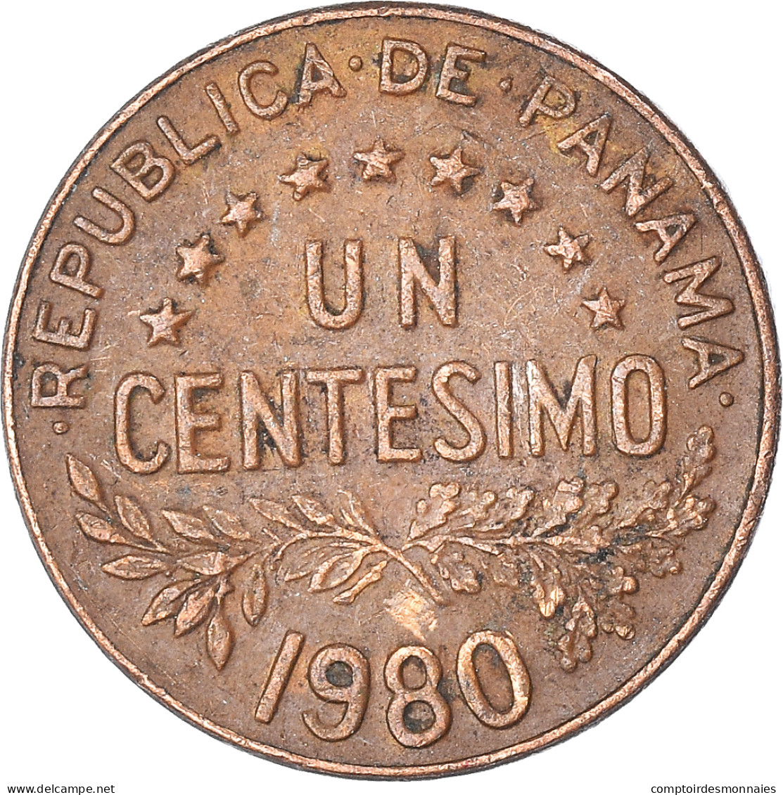Monnaie, Panama, Centesimo, 1980 - Panamá