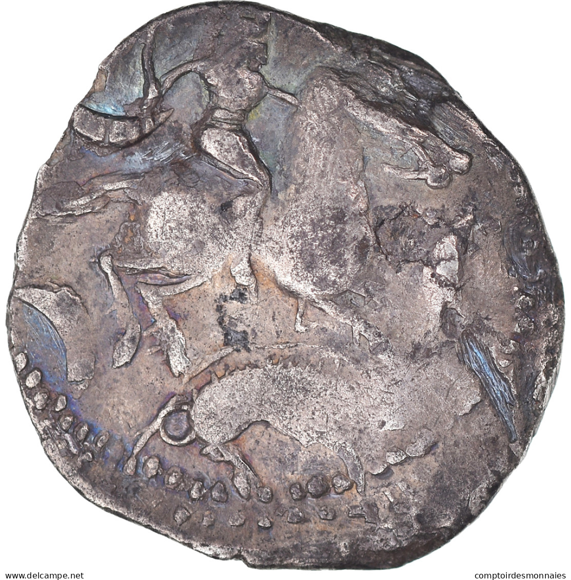 Monnaie, Bituriges Cubi, Drachme, Ier Siècle AV JC, Extrêmement Rare, TB+ - Keltische Münzen