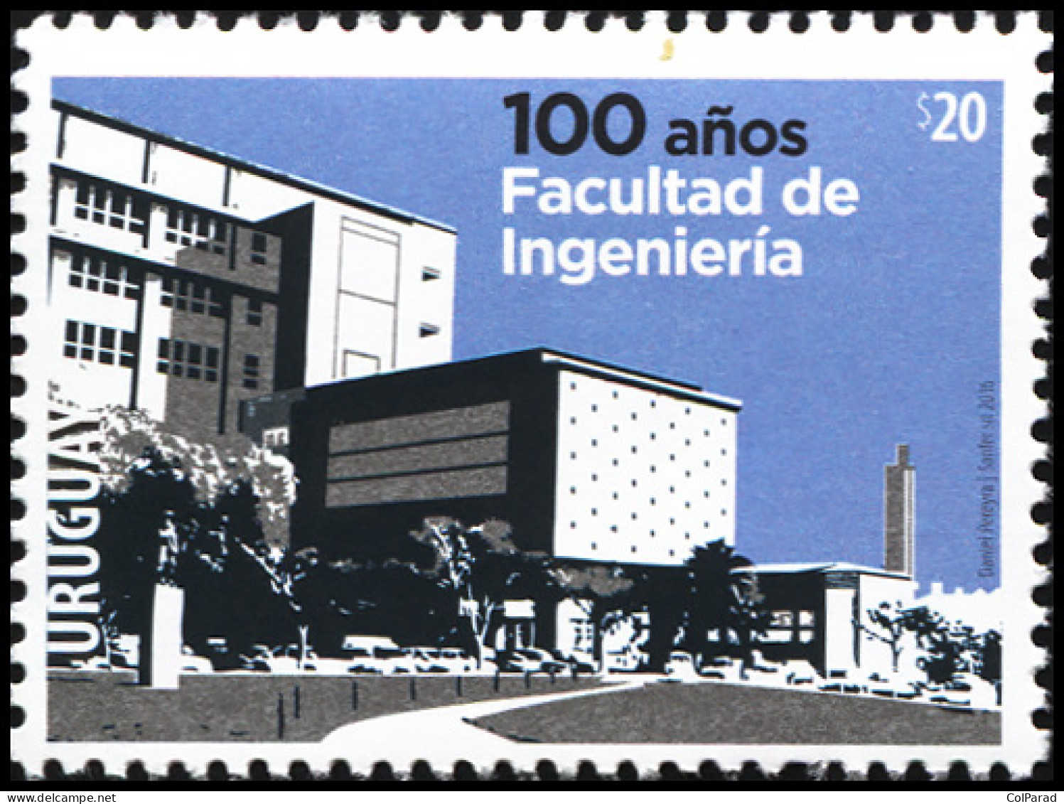 URUGUAY - 2016 - STAMP MNH ** - The 100 Years Of The Faculty Of Engineering - Uruguay