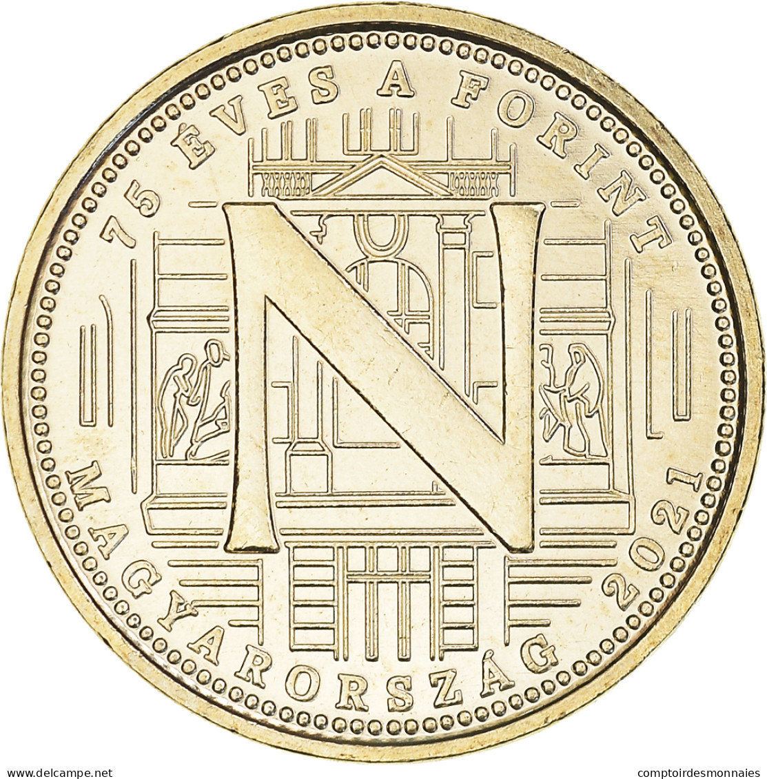 Monnaie, Hongrie, 75e Anniversaire - Forint, 5 Forint, 2021, N., SPL, Laiton - Hongrie