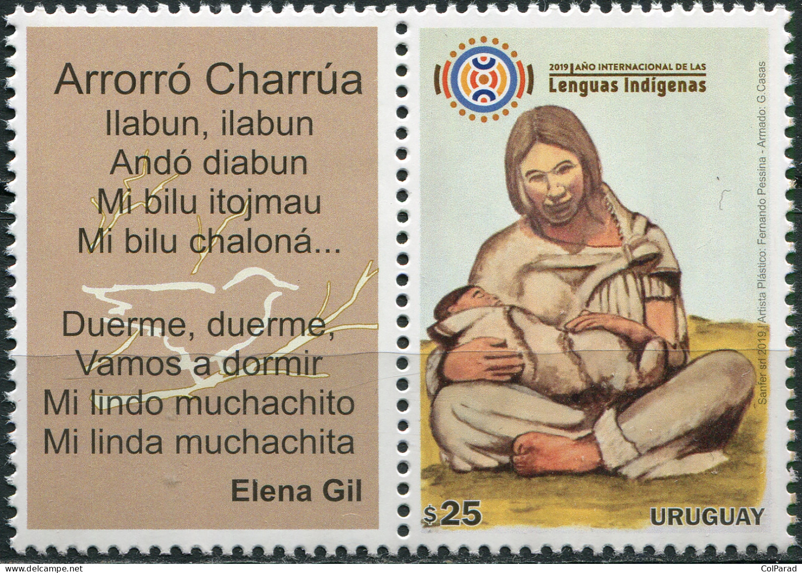 URUGUAY - 2019 - BLOCK MNH ** - International Year Of Indigenous Languages - Uruguay