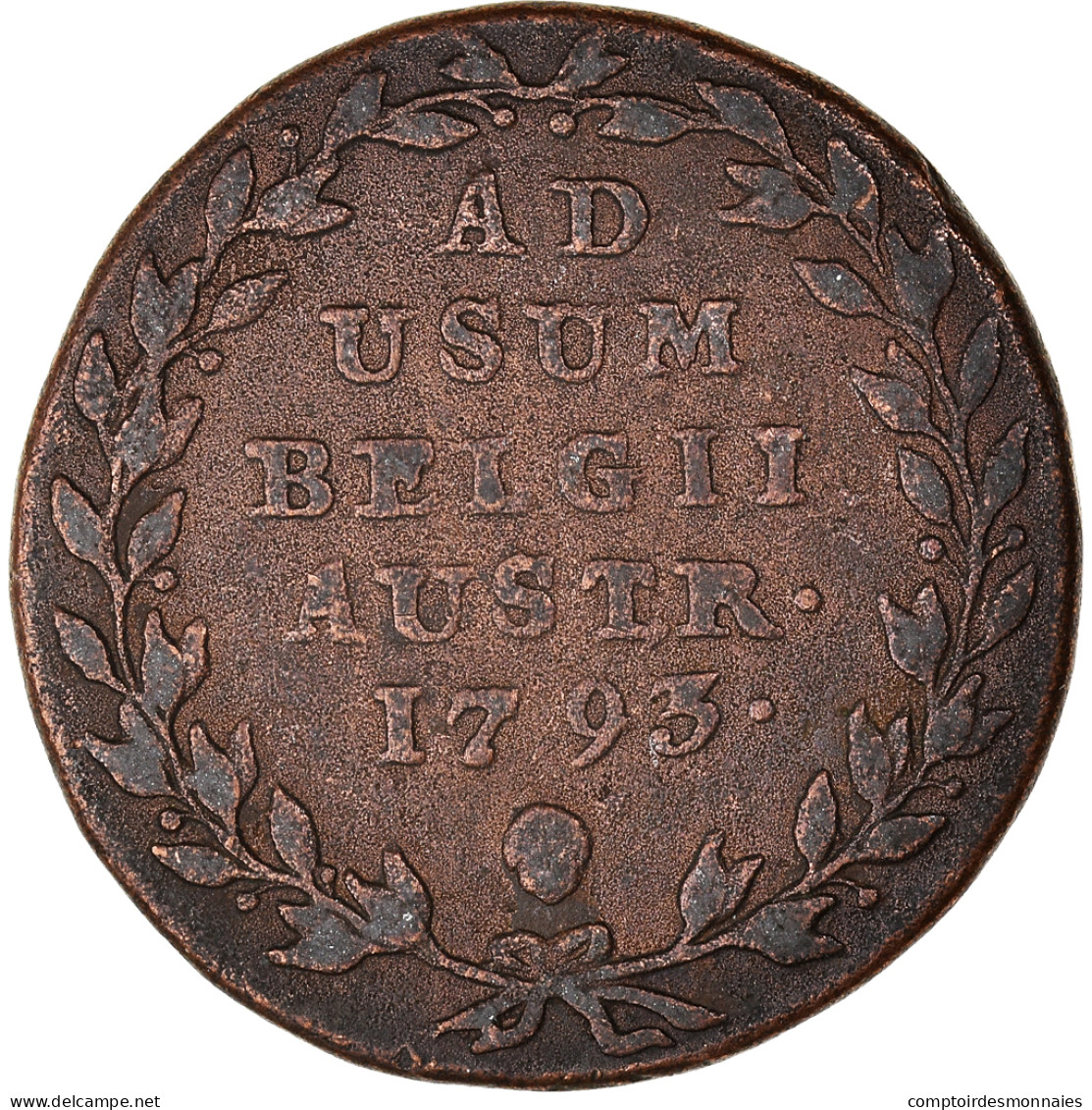 Monnaie, Pays-Bas Autrichiens, Franz II, 2 Liards, 2 Oorden, 1793, Bruxelles - Other & Unclassified