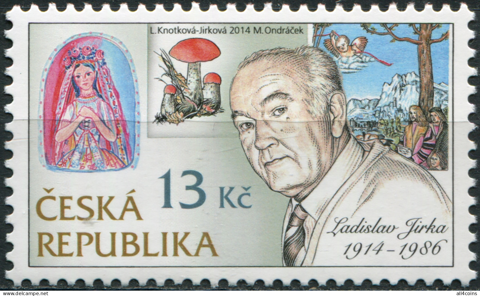 Czech Republic 2014. Ladislav Jirka, Engraver (1914-1986) (MNH OG) Stamp - Unused Stamps