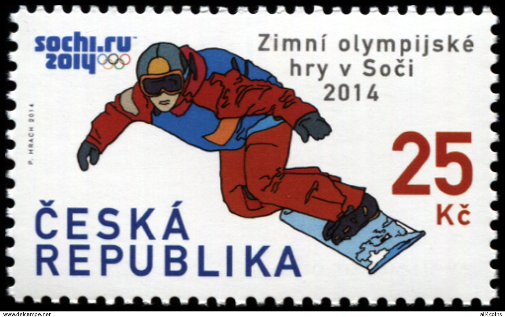 Czech Republic 2014. Winter Olympics In Sochi 2014 (MNH OG) Stamp - Neufs