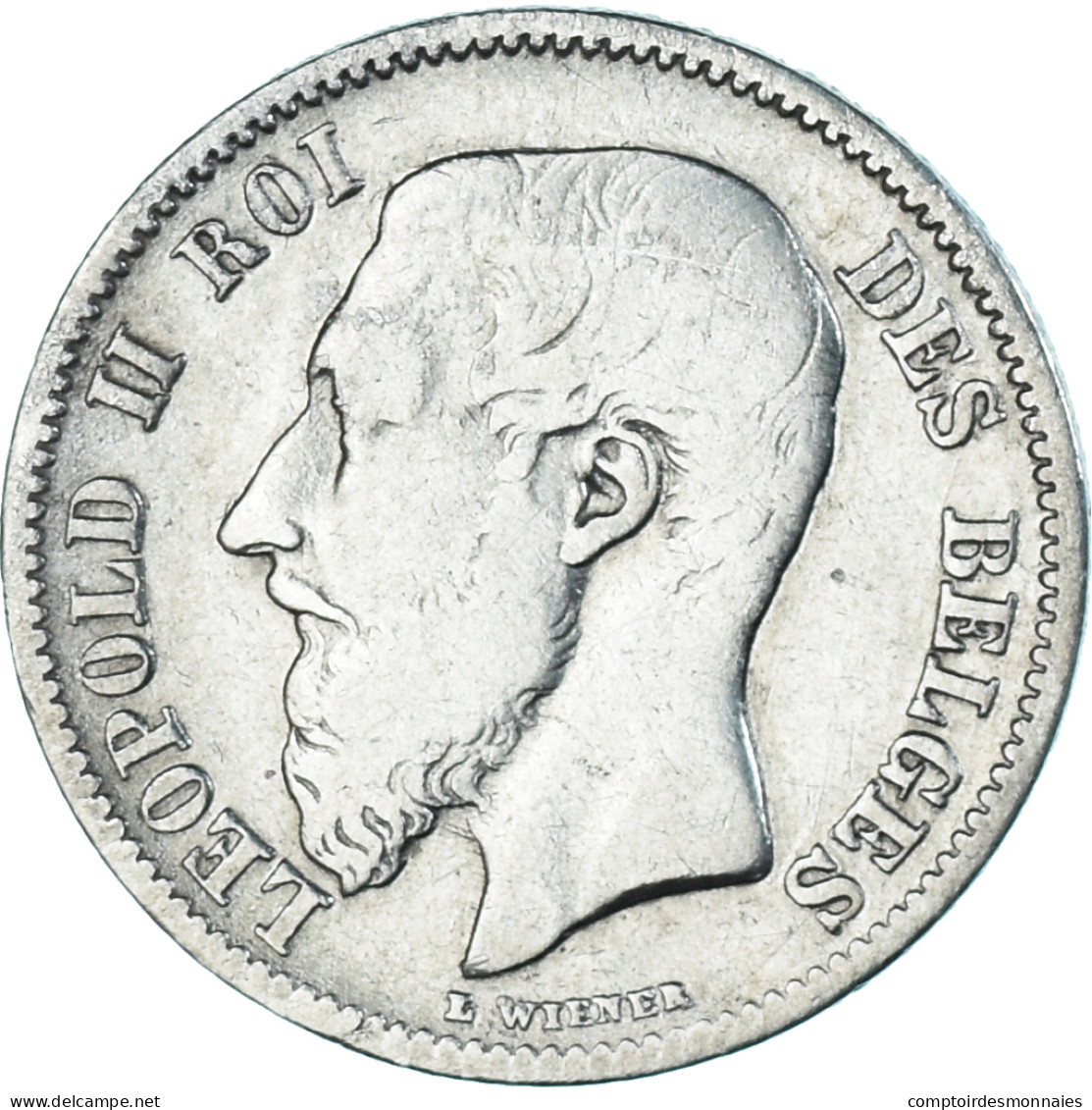 Monnaie, Belgique, Leopold II, 50 Centimes, 1898, Bruxelles, TB+, Argent, KM:26 - 50 Centimes