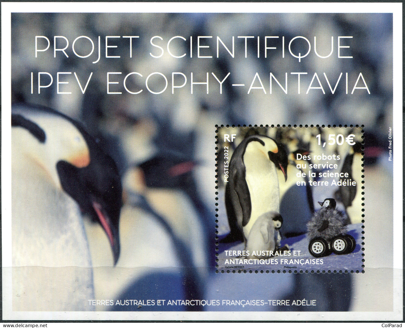 TAAF - 2022 - S/SHEET MNH ** - Robots At The Service Of Science, Adélie Land - Ungebraucht