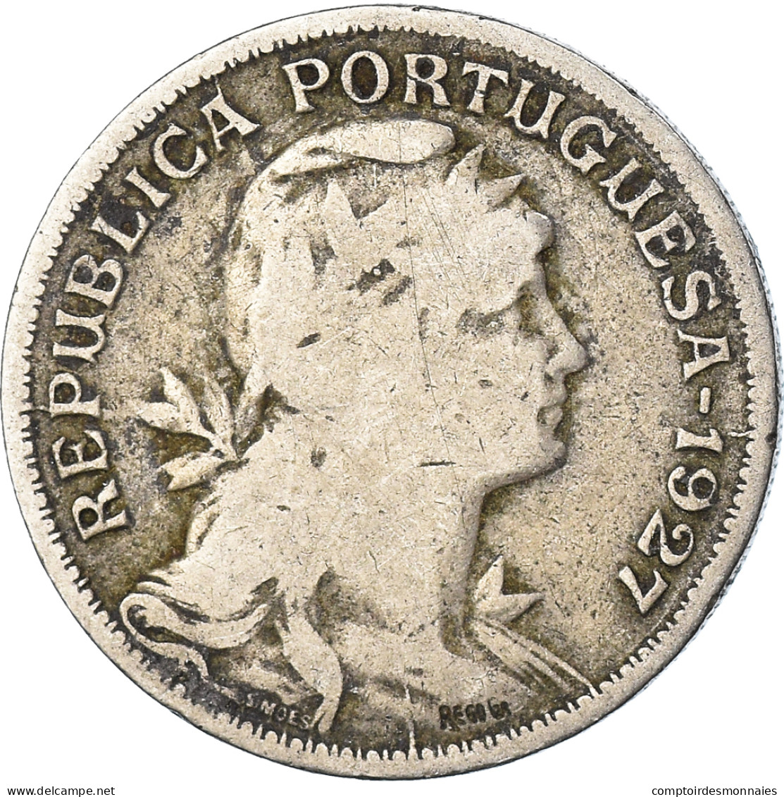 Monnaie, Portugal, 50 Centavos, 1927 - Portugal
