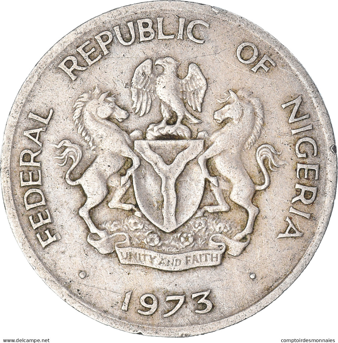 Monnaie, Nigéria, 10 Kobo, 1973 - Nigeria