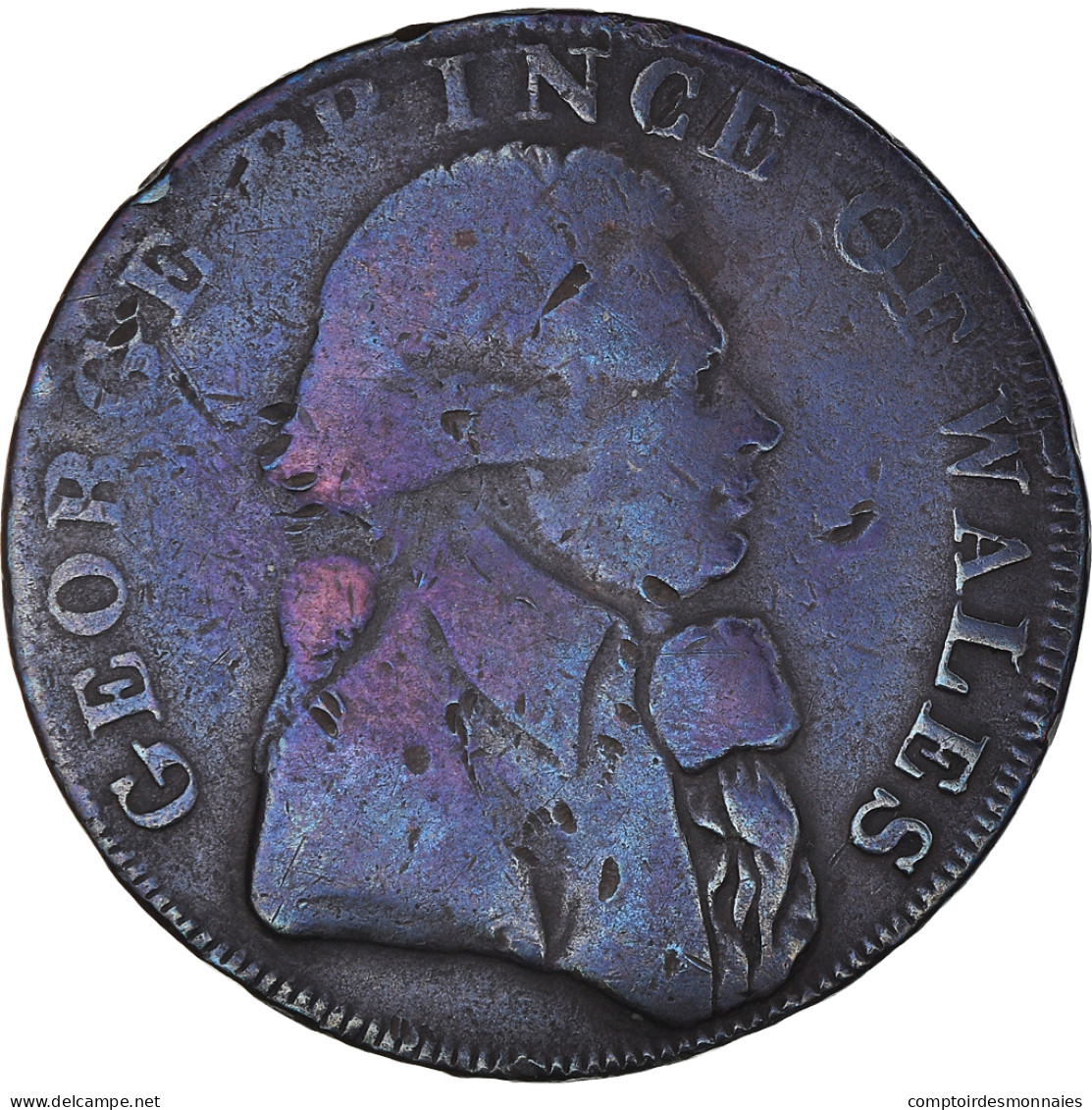 Monnaie, Grande-Bretagne, National Series, Halfpenny Token, 1795, Middlesex, TB - Other & Unclassified