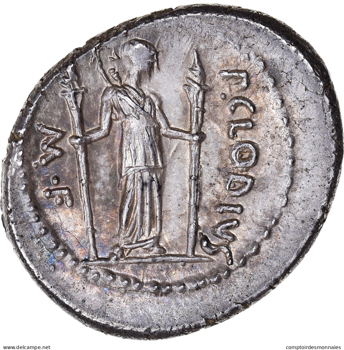 Monnaie, Claudia, Denier, 42 BC, Rome, SUP+, Argent, Crawford:494/23 - Republic (280 BC To 27 BC)