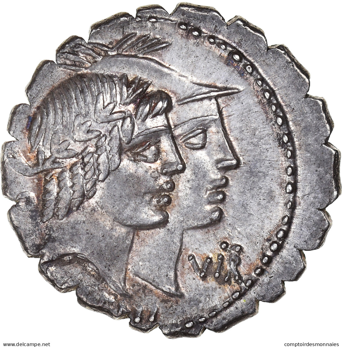 Monnaie, Fufia, Denier Serratus, 70 BC, Rome, SUP+, Argent, Crawford:403/1 - République (-280 à -27)