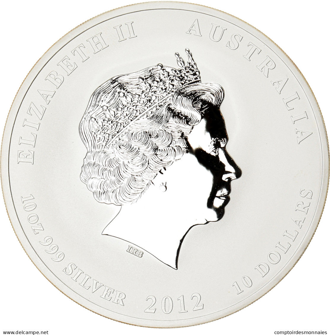 Monnaie, Australie, Elizabeth II, Year Of The Dragon, 10 Dollars, 2012, Perth - Silver Bullions