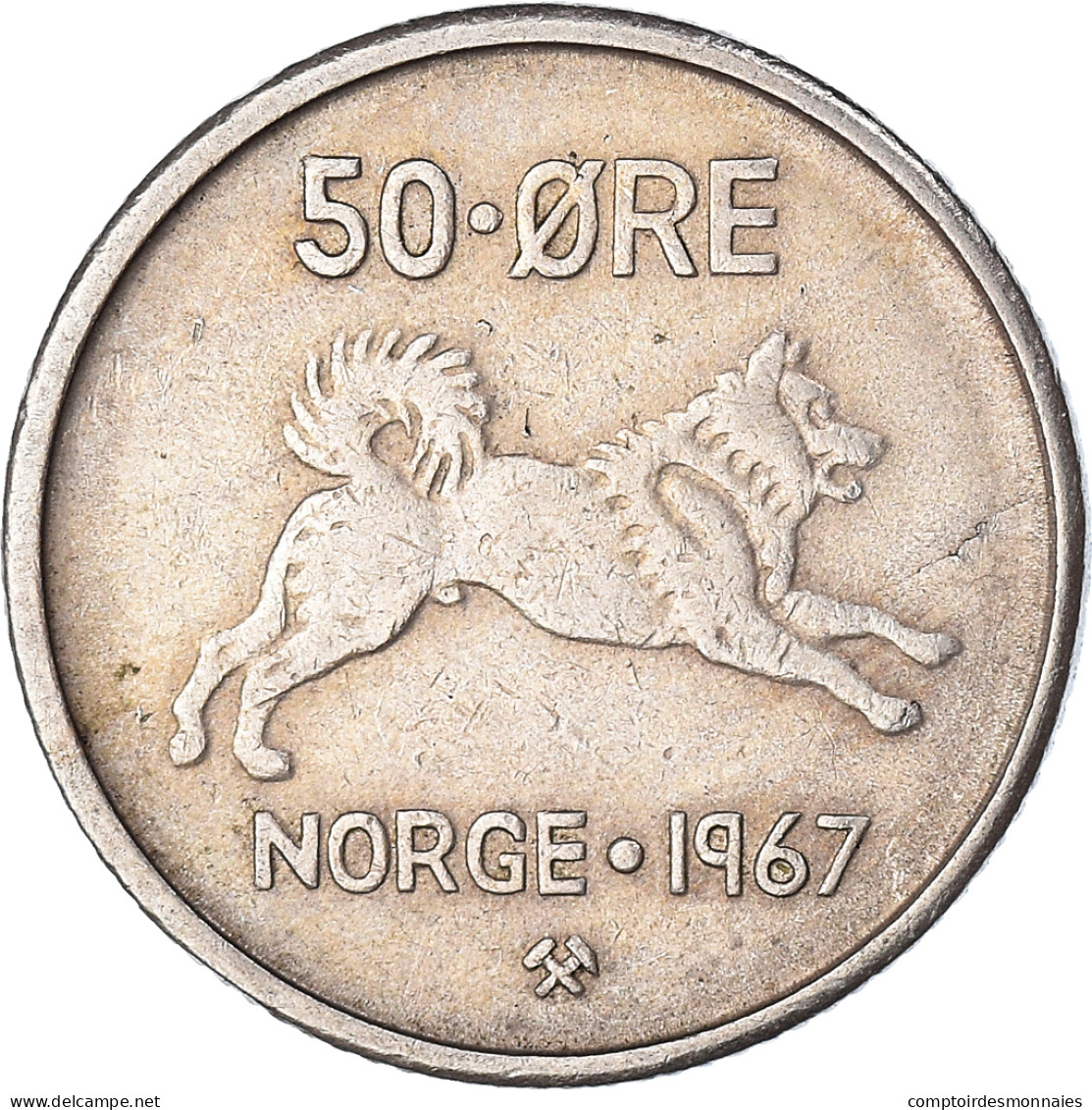 Monnaie, Norvège, 50 Öre, 1967 - Norvegia