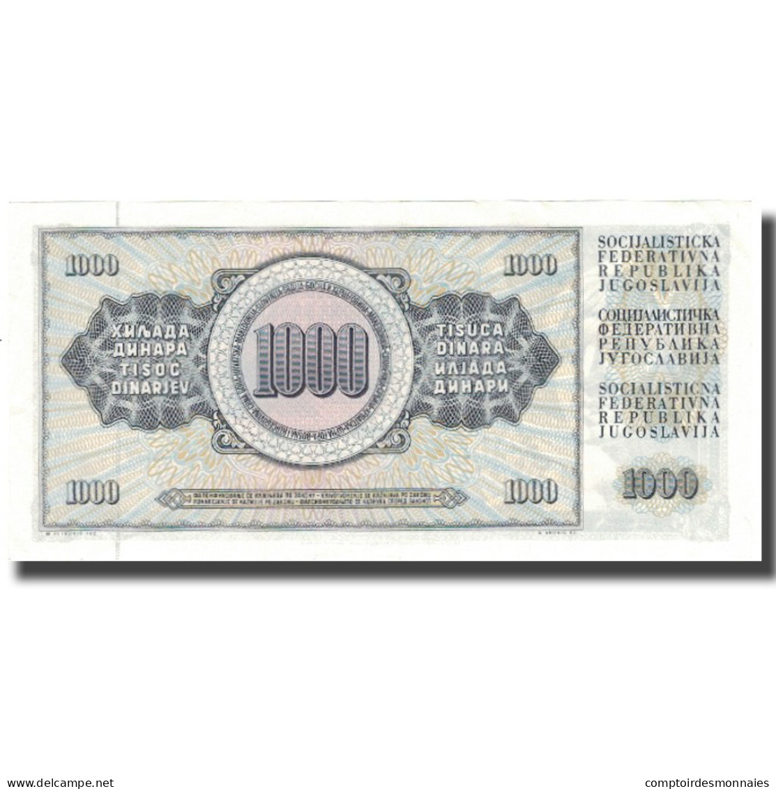 Billet, Yougoslavie, 1000 Dinara, 1981, 1981-11-04, KM:92a, TTB+ - Jugoslavia