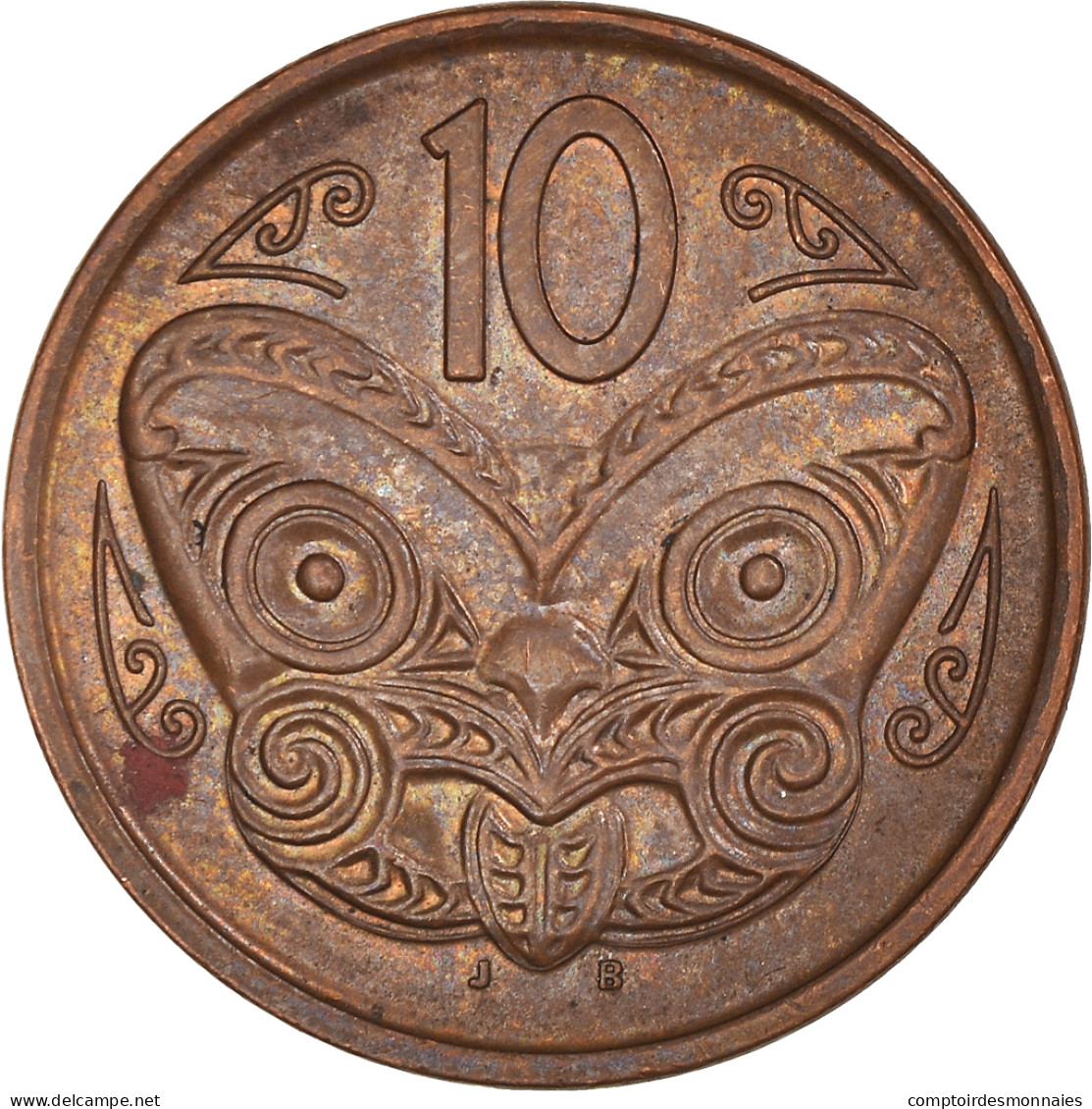 Monnaie, Nouvelle-Zélande, Elizabeth II, 10 Cents, 2006, TTB+, Cuivre Plaqué - Neuseeland