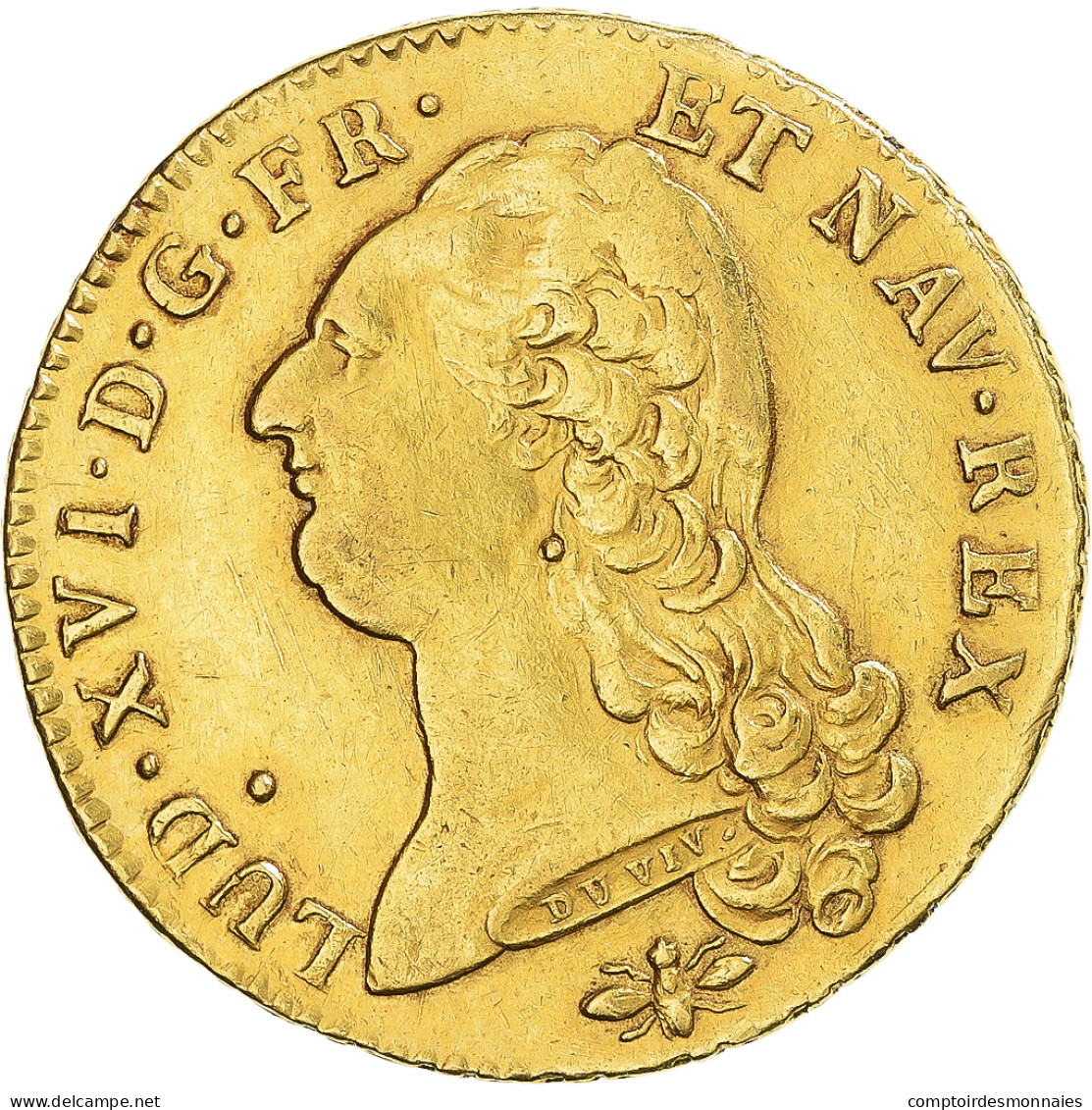 Monnaie, France, Louis XVI, Double Louis D'or à La Tête Nue, 1786, Lyon, TTB - 1774-1791 Ludwig XVI.