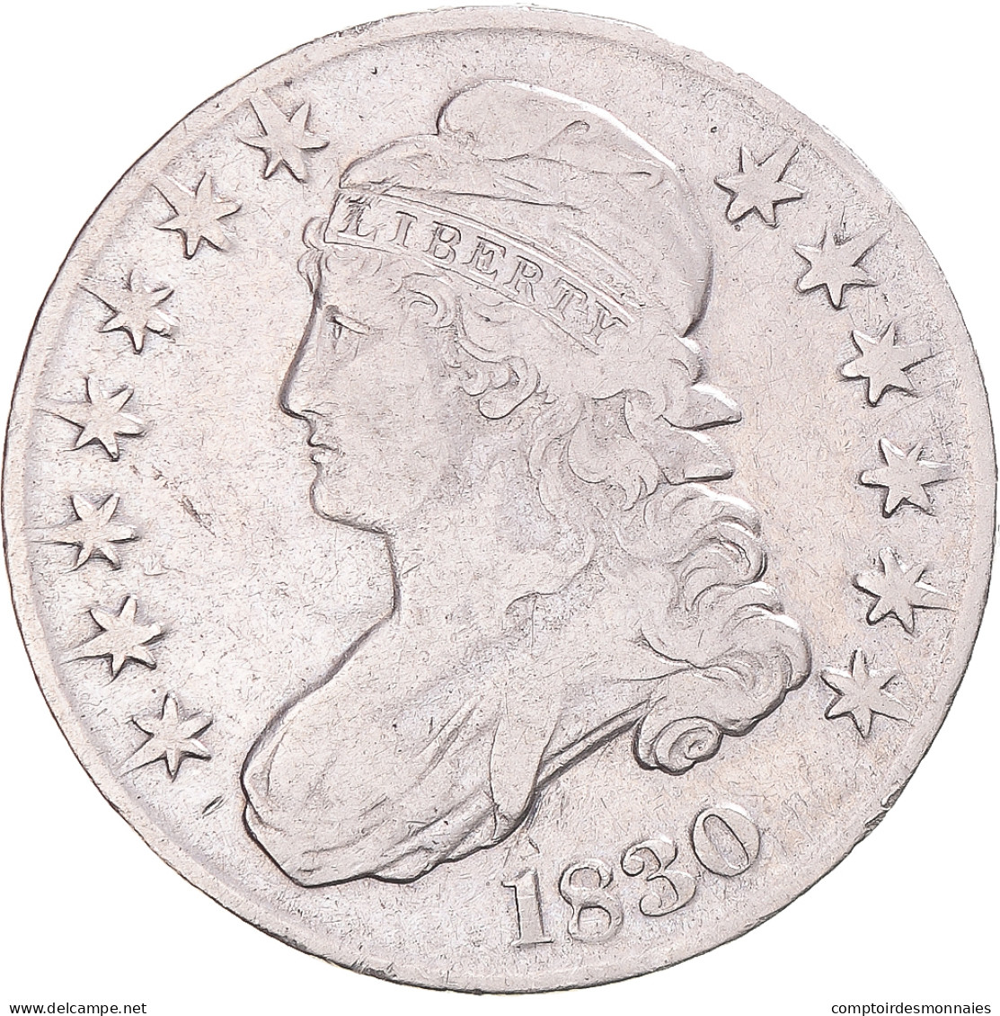 Monnaie, États-Unis, Capped Bust, Half Dollar, 1830, U.S. Mint, Philadelphie - 1794-1839: Früher Half Dollar