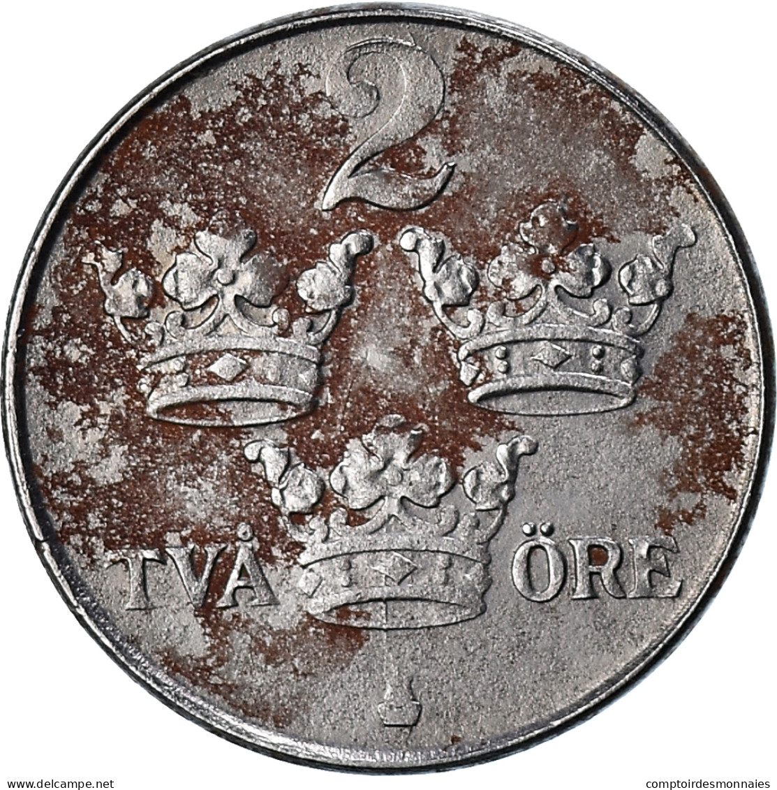 Monnaie, Suède, Gustaf V, 2 Öre, 1948, B+, Iron, KM:811 - Suède