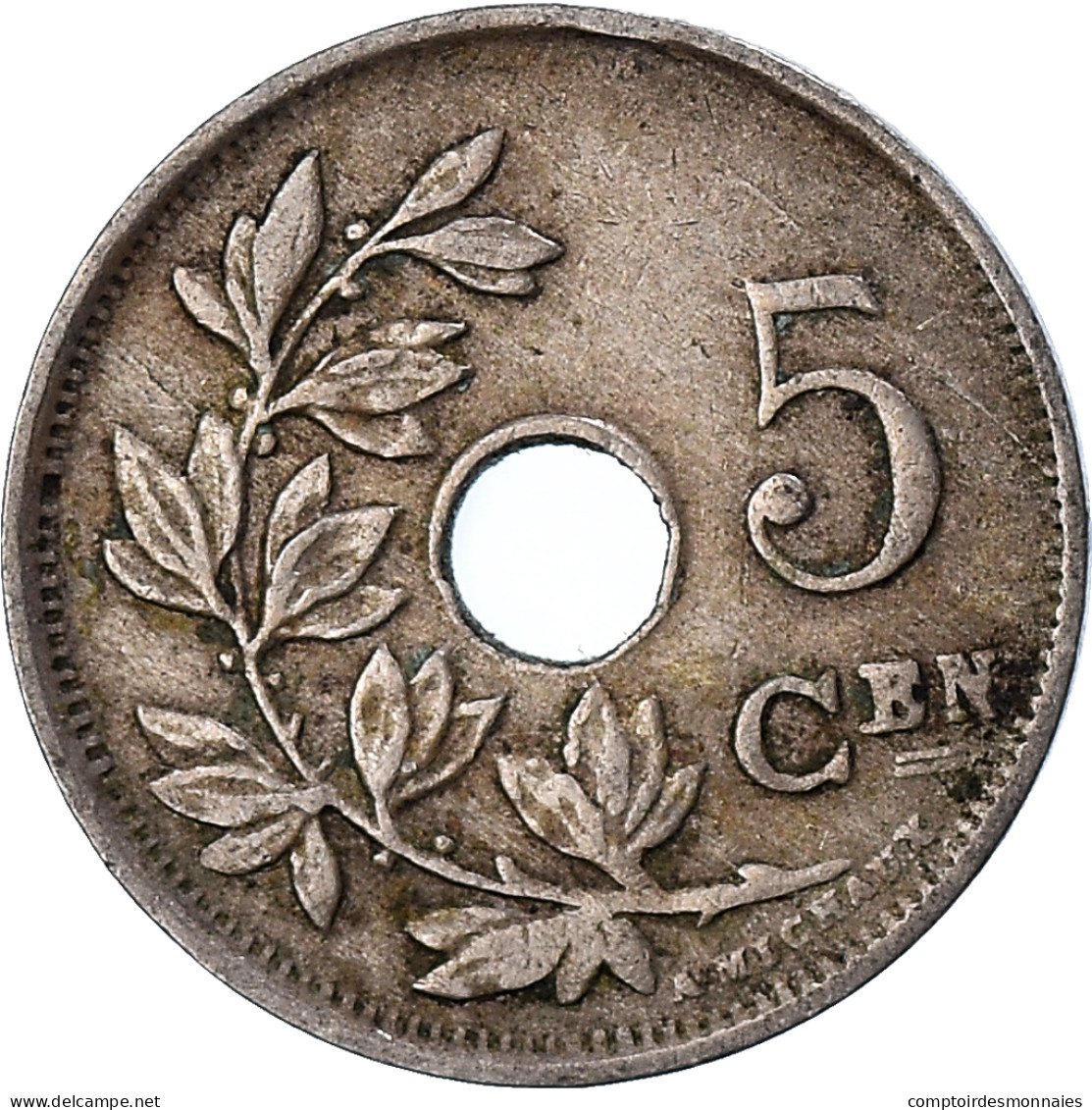 Monnaie, Belgique, 5 Centimes, 1922, TB, Cupro-nickel, KM:67 - 5 Cents