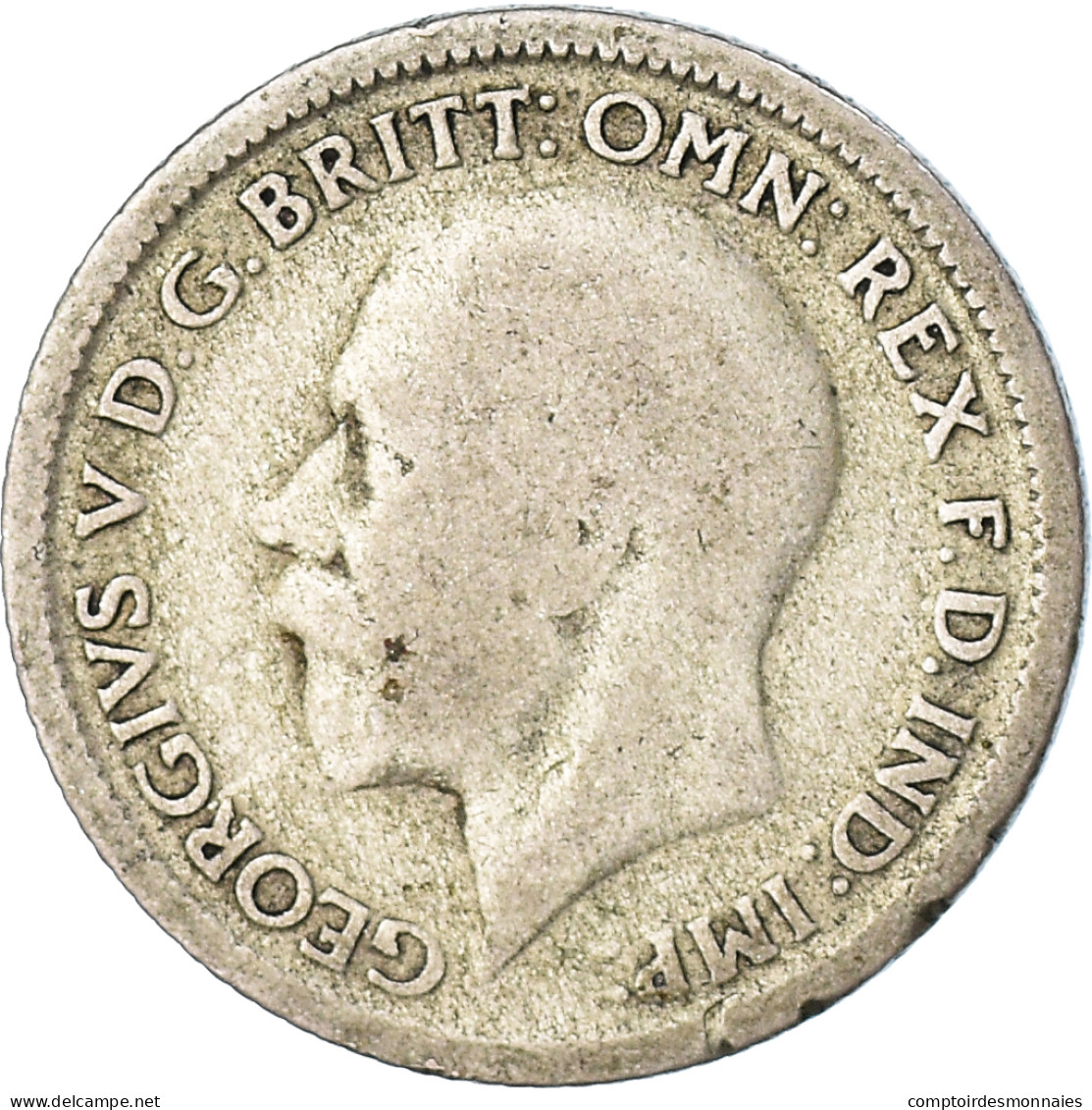 Monnaie, Grande-Bretagne, George V, 6 Pence, 1929, B+, Argent, KM:832 - H. 6 Pence