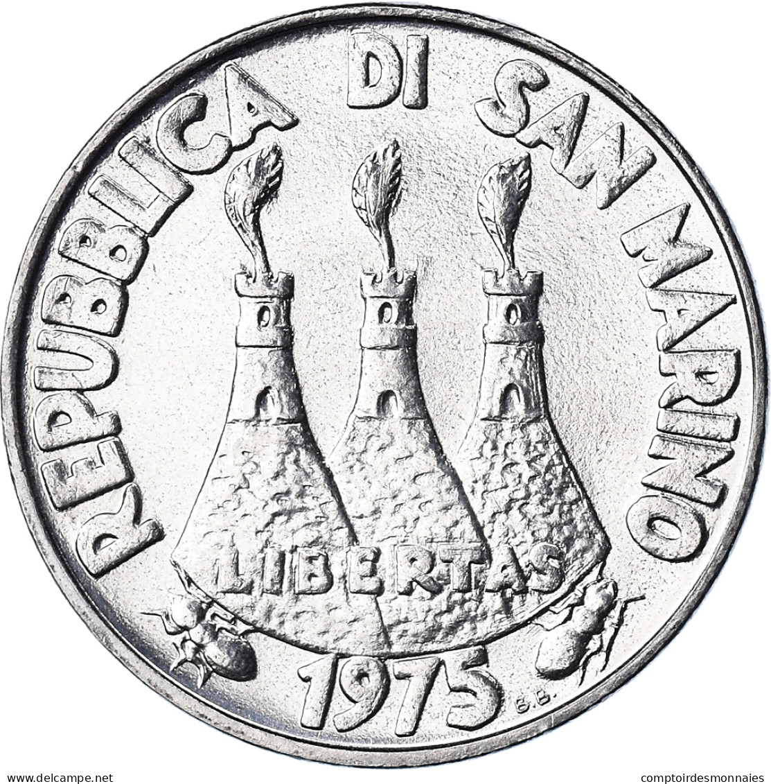 Monnaie, Saint Marin , 50 Lire, 1975, Rome, FDC, FDC, Acier, KM:45 - San Marino