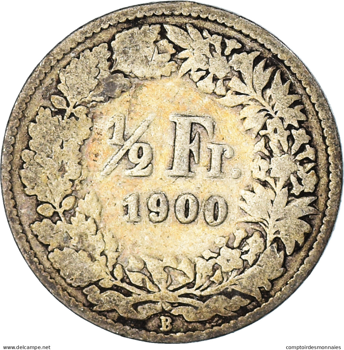 Monnaie, Suisse, 1/2 Franc, 1900 - Autres & Non Classés