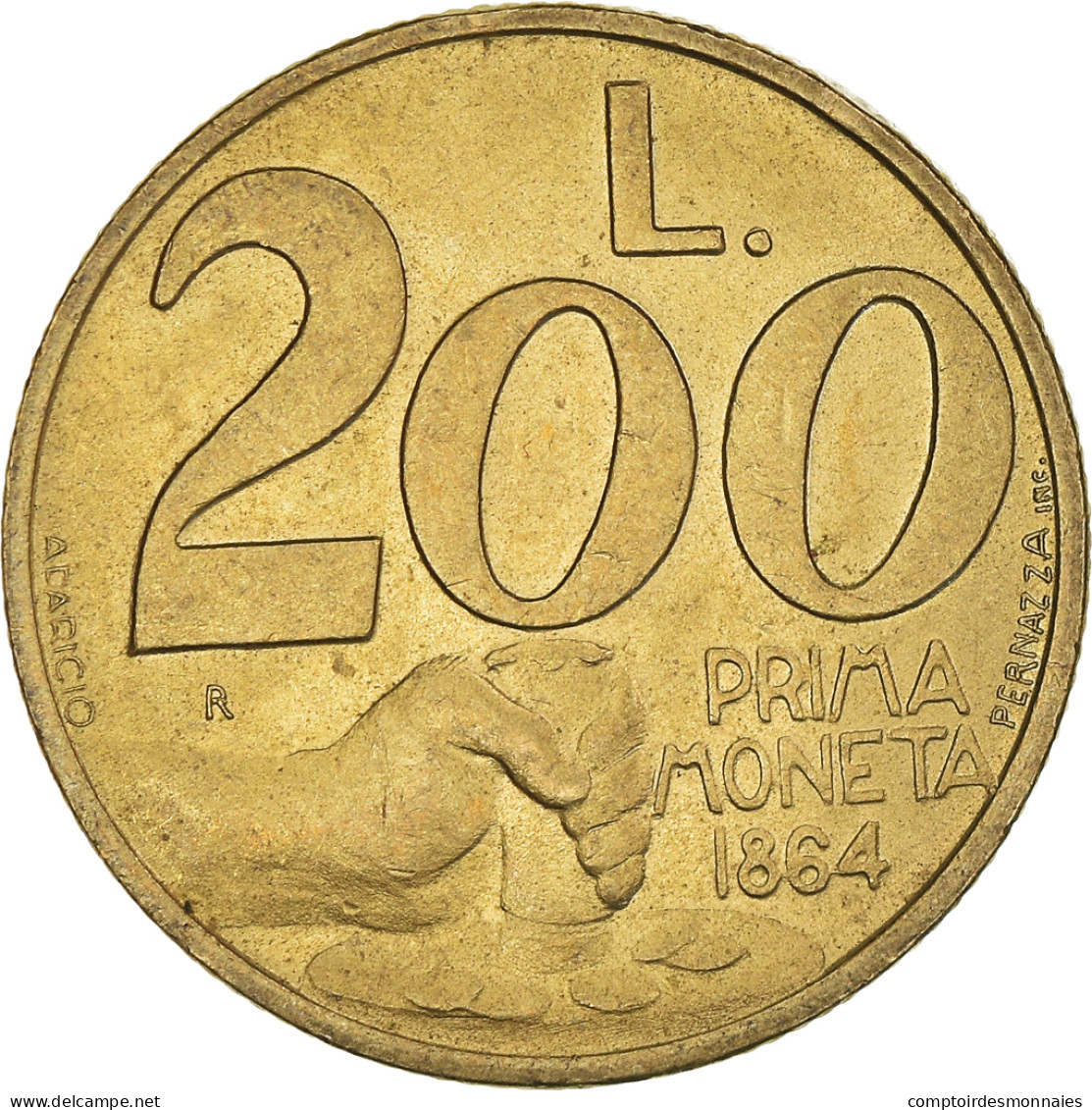 Monnaie, Saint Marin , 200 Lire, 1991, TB+, Bronze-Aluminium, KM:268 - San Marino