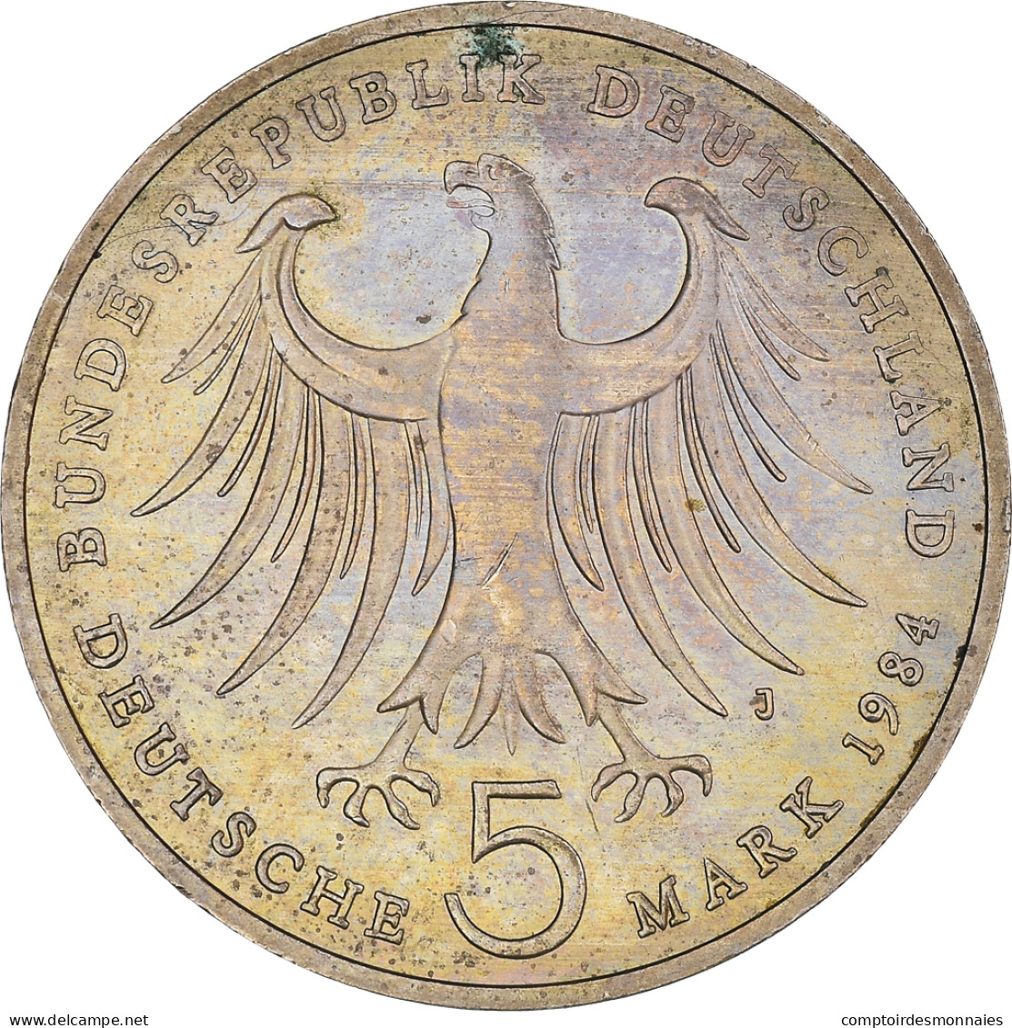 Monnaie, République Fédérale Allemande, Felix Bartholdy, 5 Mark, 1984 - 5 Mark