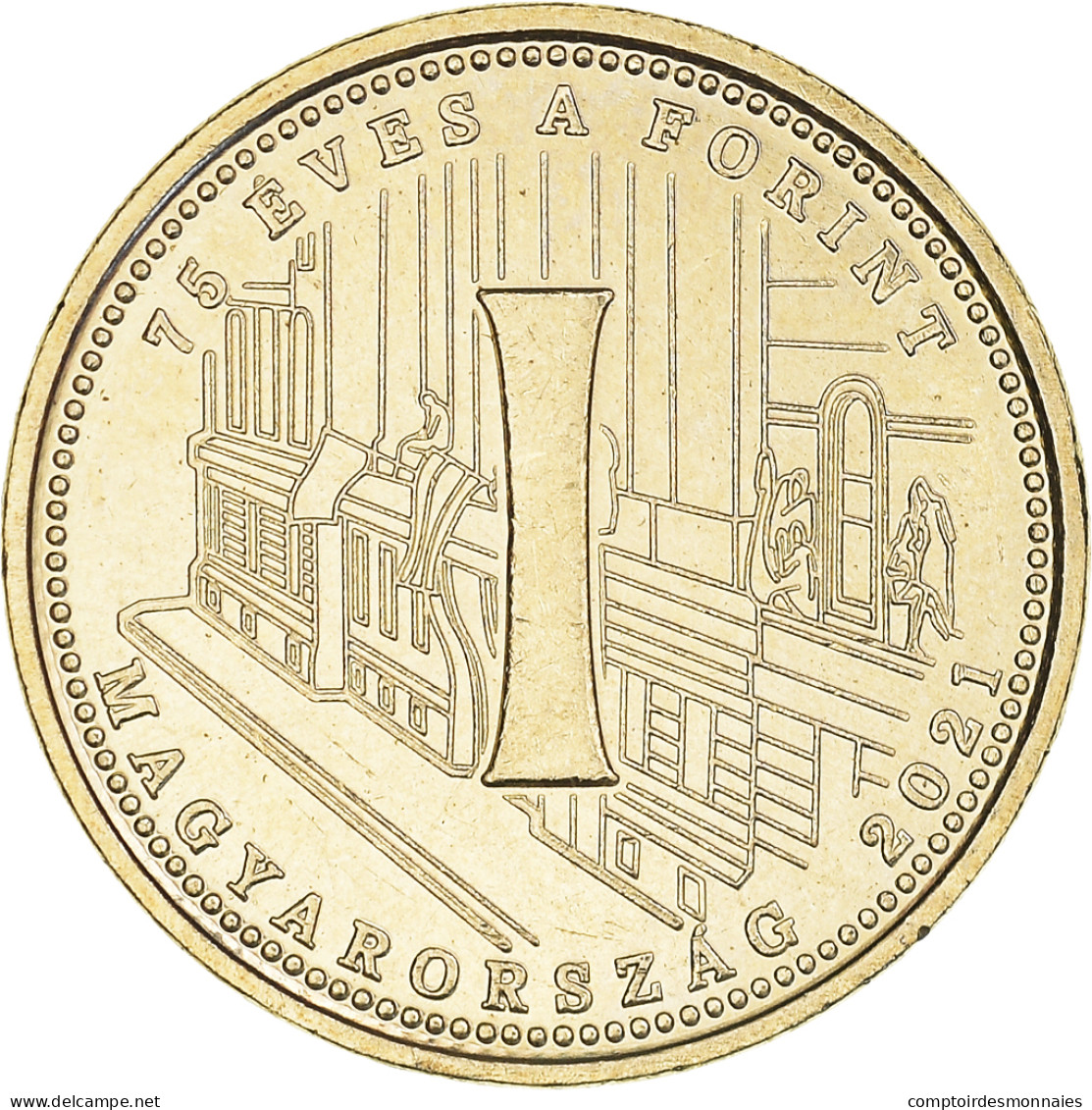 Monnaie, Hongrie, 75e Anniversaire - Forint, 5 Forint, 2021, I., SPL, Laiton - Hongrie