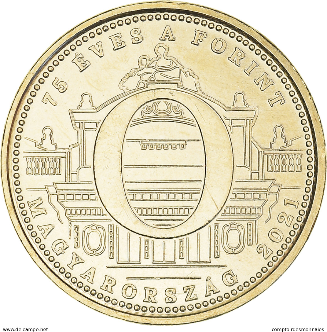 Monnaie, Hongrie, 75e Anniversaire - Forint, 5 Forint, 2021, O., SPL, Laiton - Hongrie