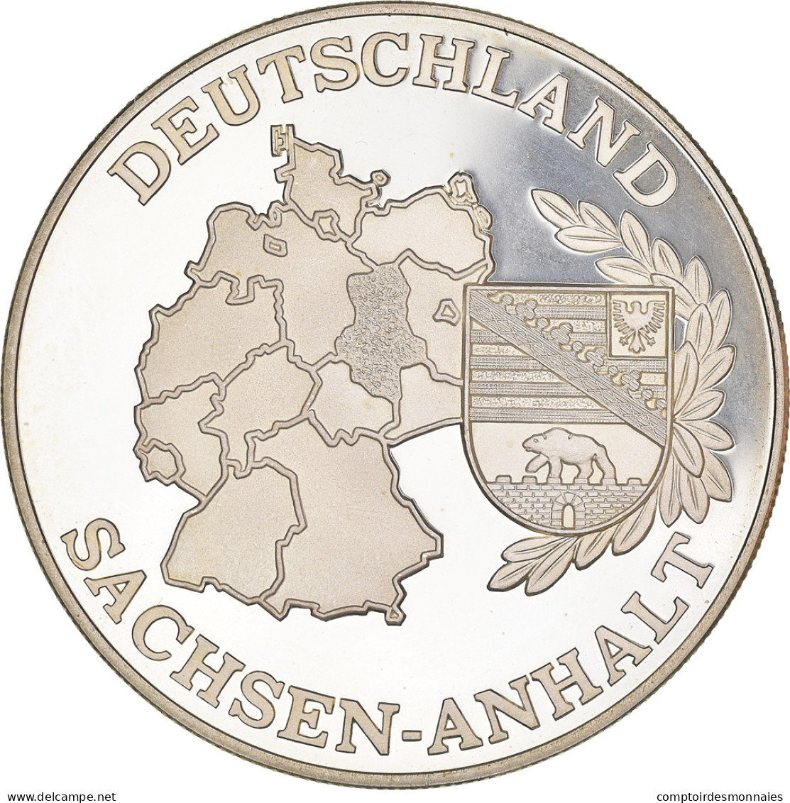 Allemagne, Médaille, SACHSEN-ANHALT, 1990, BE, SPL, Argent - Otros & Sin Clasificación