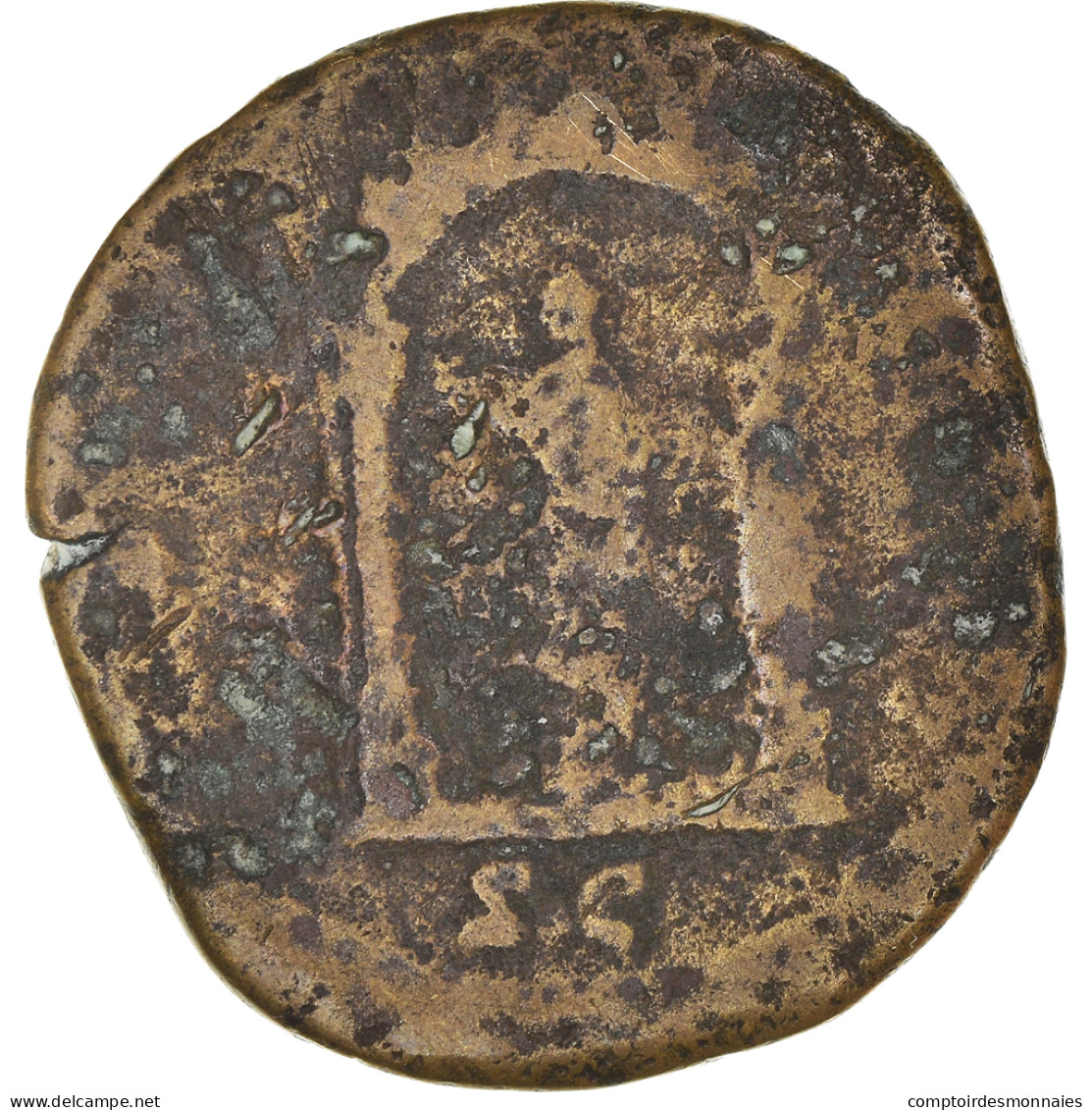 Monnaie, Antonin Le Pieux, Dupondius, 158-159, Rome, B, Bronze, RIC:1014 - La Dinastía Antonina (96 / 192)