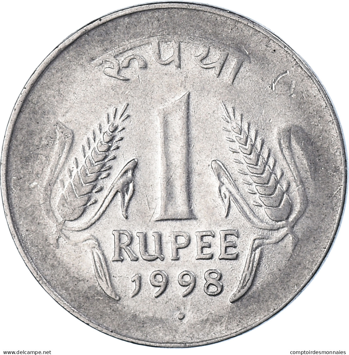 Monnaie, République D'Inde, Rupee, 1998, TB+, Acier Inoxydable, KM:92.2 - Inde