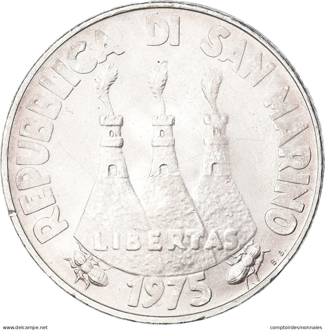 Monnaie, Saint Marin , 500 Lire, 1975, Rome, SPL, Argent, KM:47 - San Marino