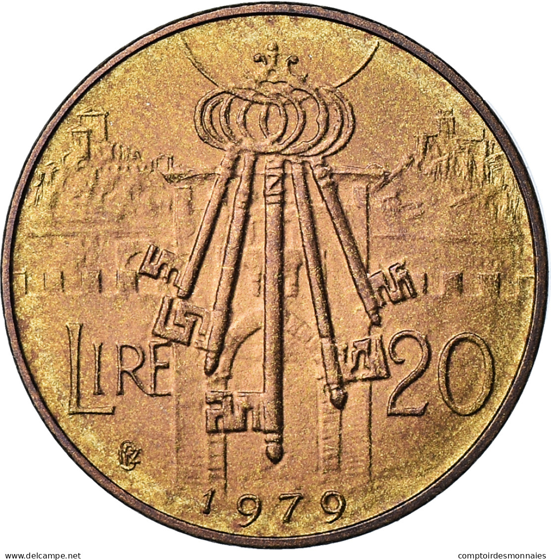 Monnaie, Saint Marin , 20 Lire, 1979, SUP, Bronze-Aluminium, KM:93 - San Marino