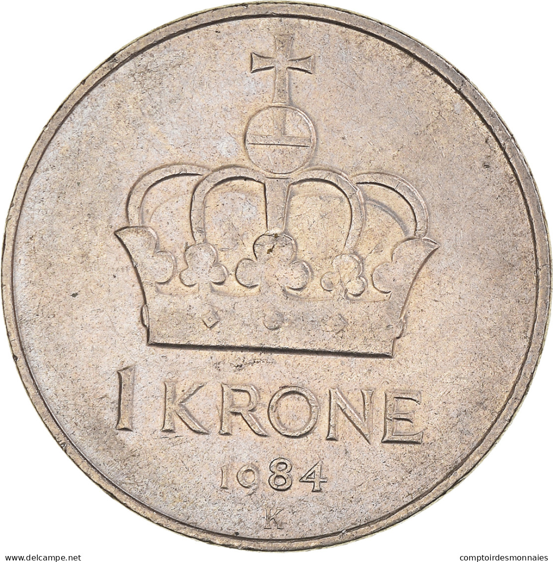 Monnaie, Norvège, Olav V, Krone, 1984, TB+, Cupro-nickel, KM:419 - Norvège