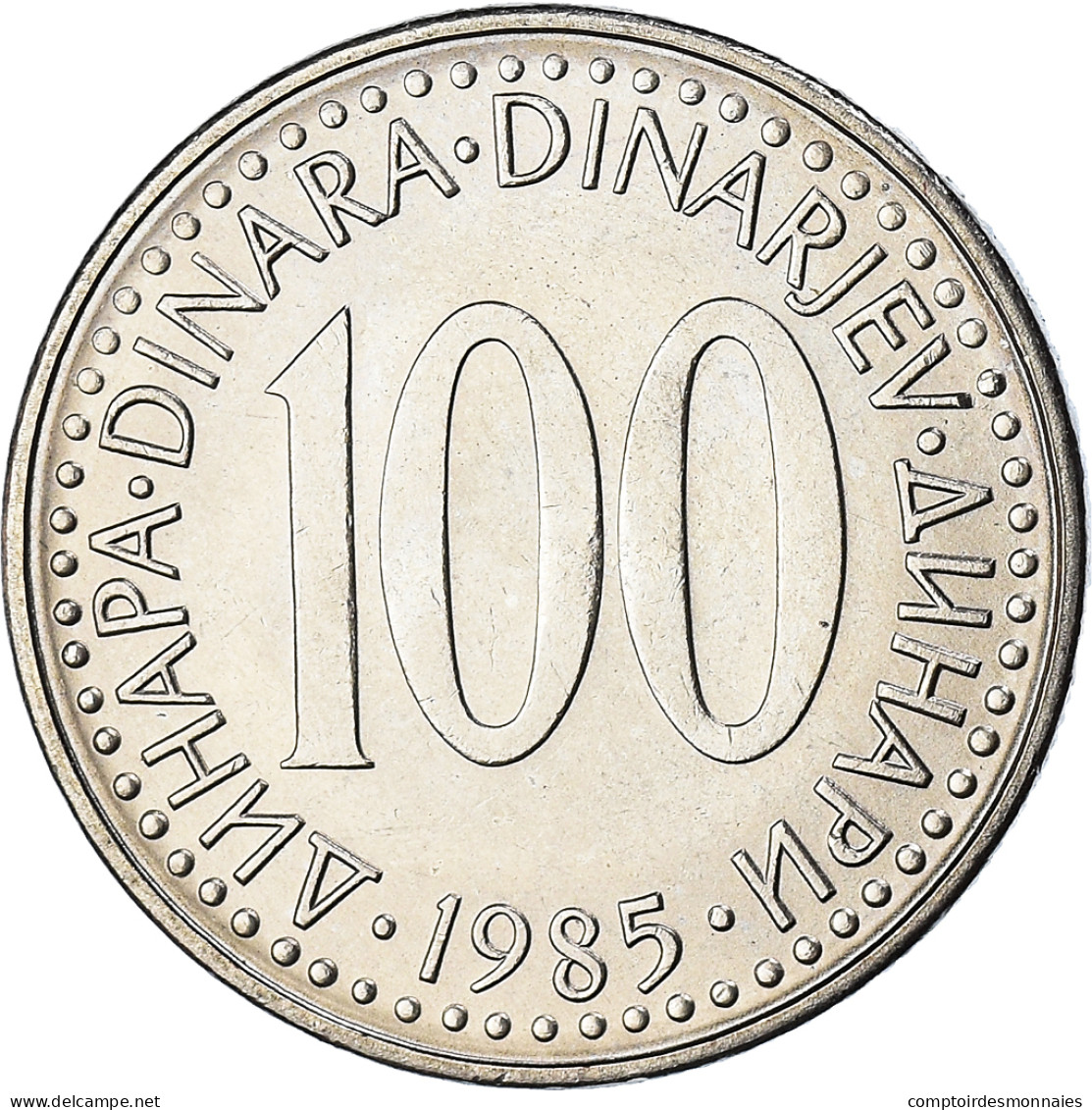 Monnaie, Yougoslavie, 100 Dinara, 1985, SUP, Cuivre-Nickel-Zinc (Maillechort) - Yugoslavia