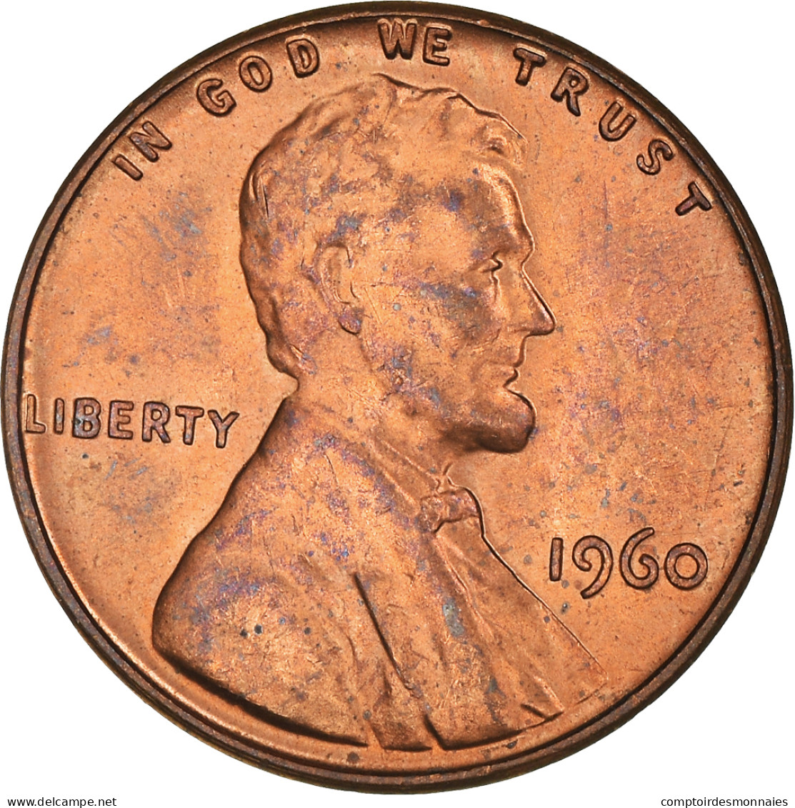 Monnaie, États-Unis, Lincoln Cent, Cent, 1960, U.S. Mint, Philadelphie, SUP - 1959-…: Lincoln, Memorial Reverse