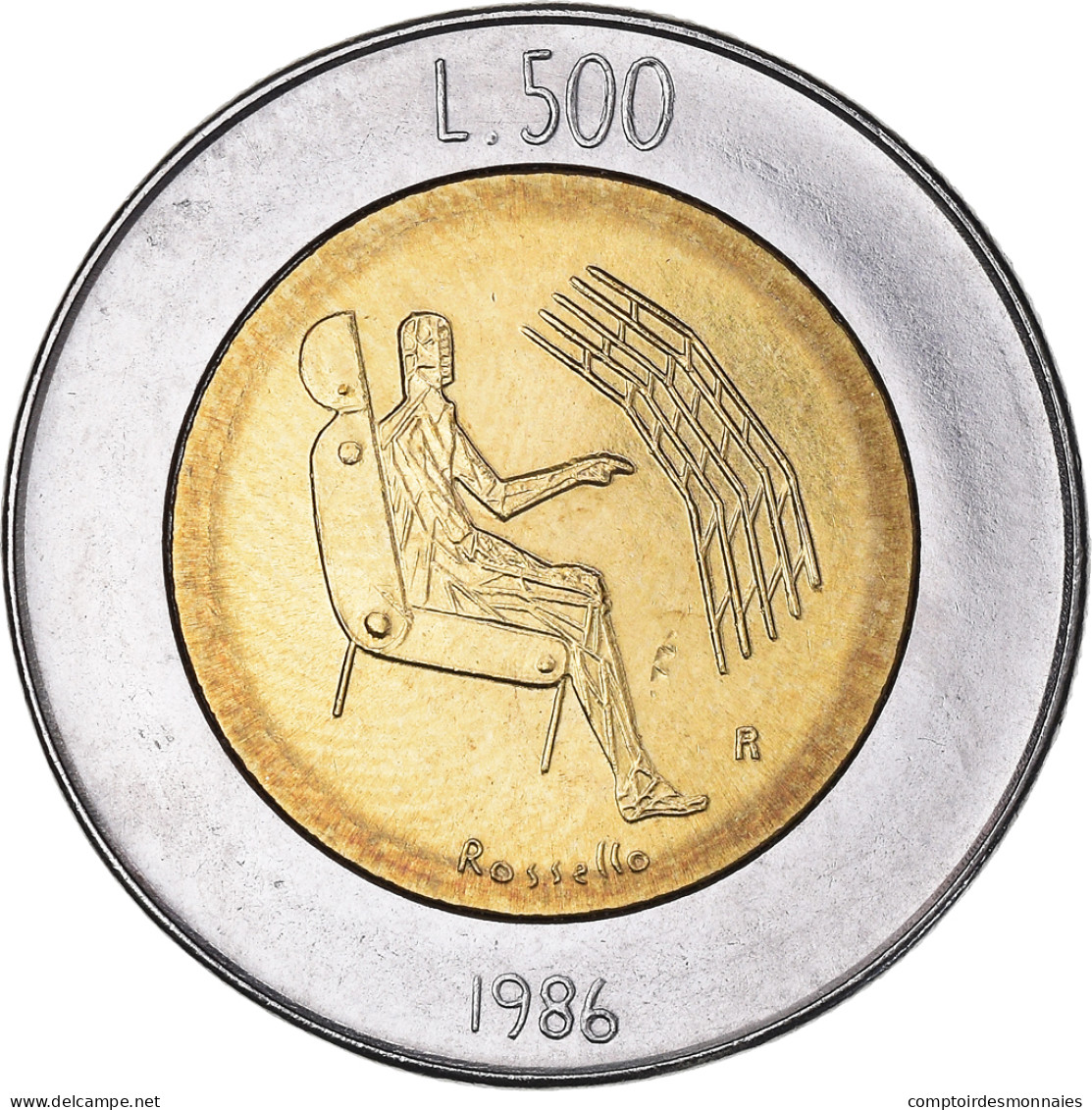 Monnaie, Saint Marin , 500 Lire, 1986, Rome, SPL, Bimétallique, KM:195 - Saint-Marin