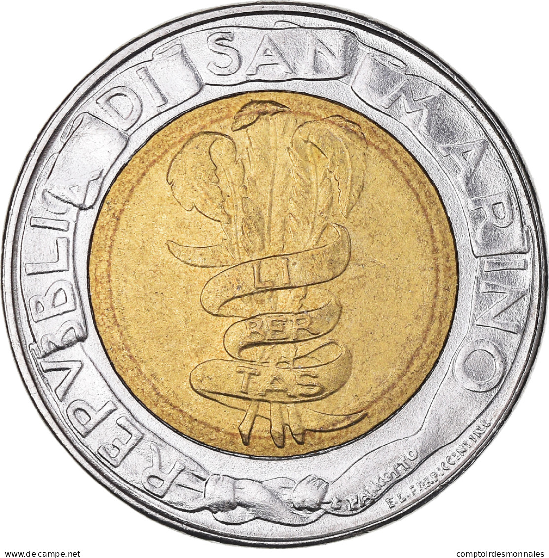 Monnaie, Saint Marin , 500 Lire, 1995, Rome, TTB, Bimétallique, KM:330 - Saint-Marin