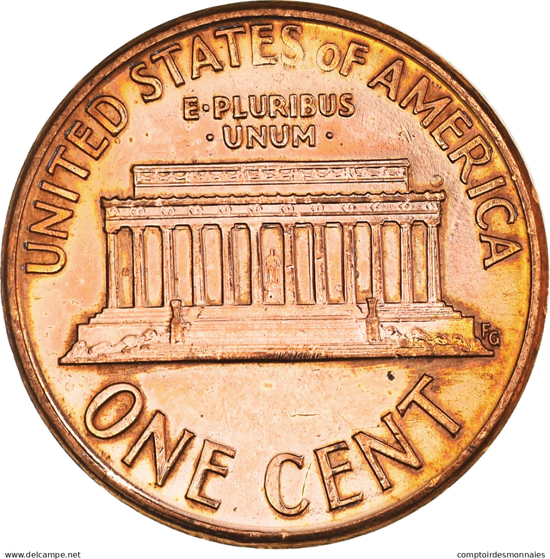 Monnaie, États-Unis, Lincoln Cent, Cent, 1990, U.S. Mint, Philadelphie, SPL - 1959-…: Lincoln, Memorial Reverse