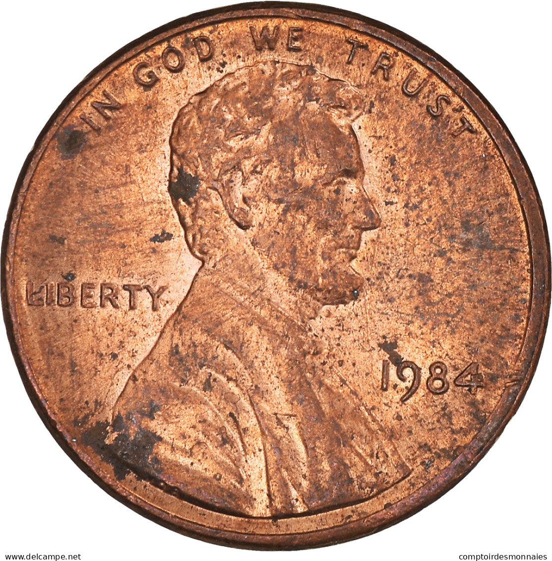 Monnaie, États-Unis, Lincoln Cent, Cent, 1984, U.S. Mint, Philadelphie, TB - 1959-…: Lincoln, Memorial Reverse