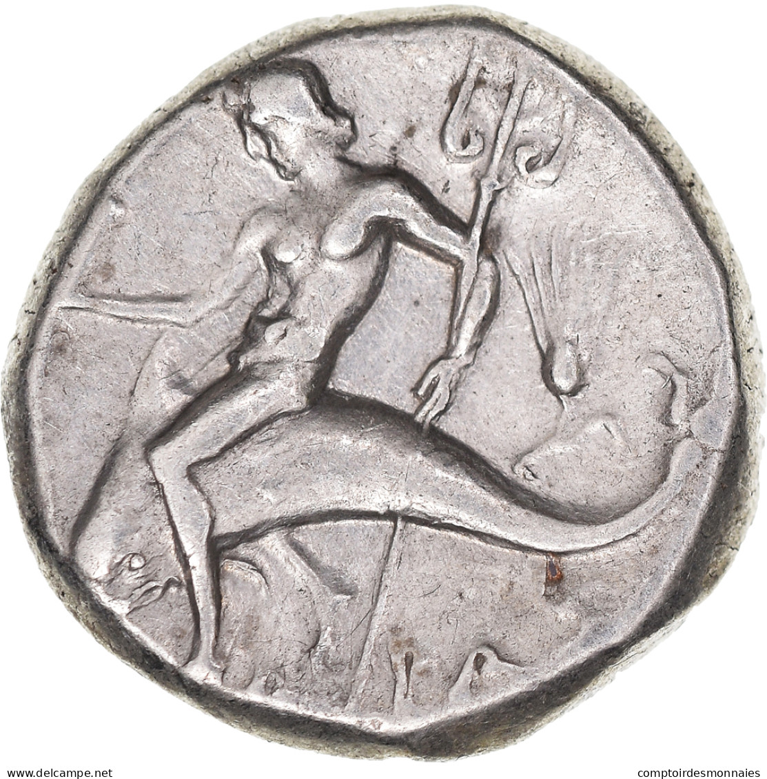 Monnaie, Calabre, Nomos, 272-240 BC, Tarentum, TTB, Argent, HN Italy:1032 - Grecques