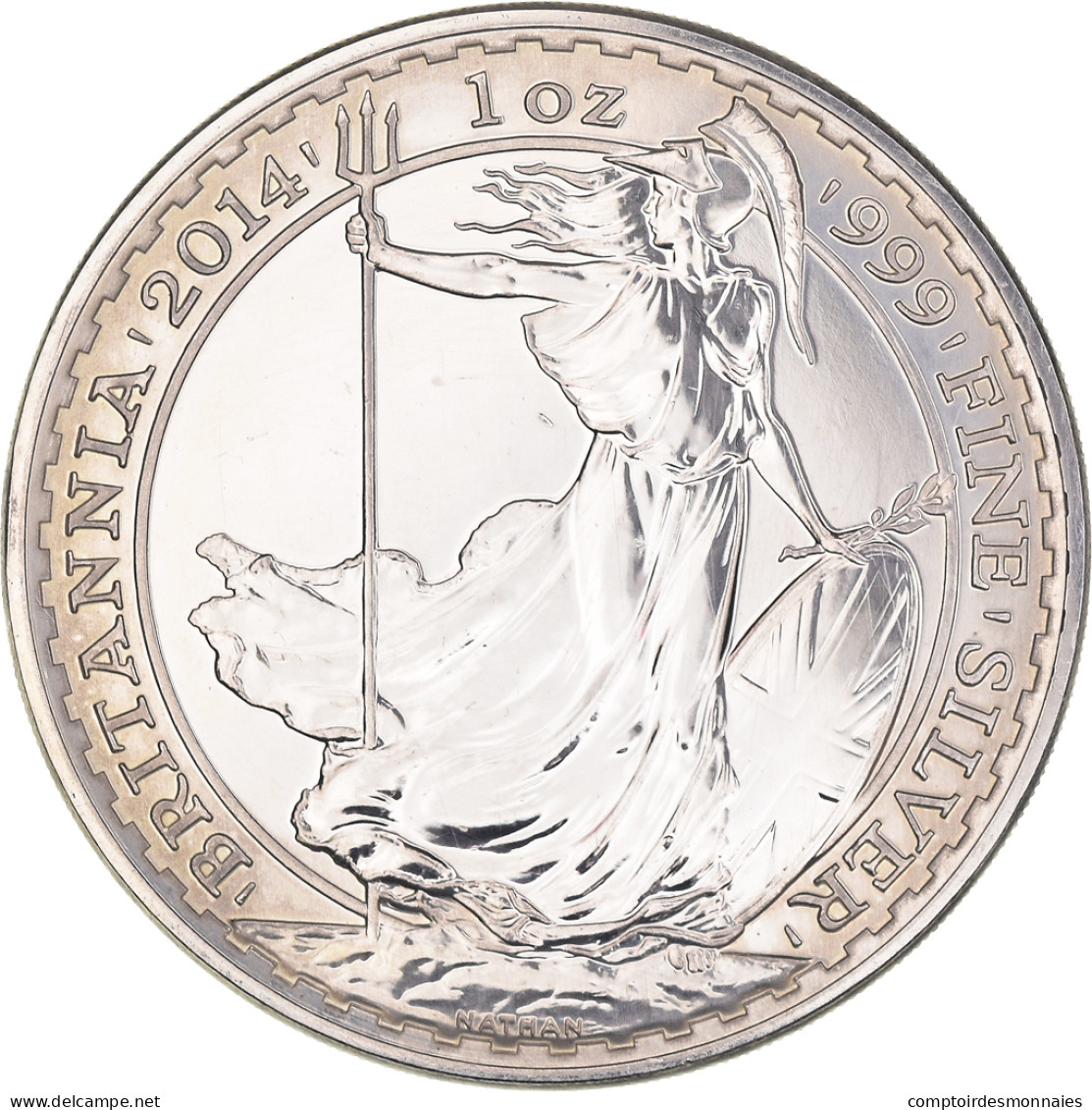 Monnaie, Grande-Bretagne, Elizabeth II, 2 Pounds - 1 Once, 2014, British Royal - 2 Pounds