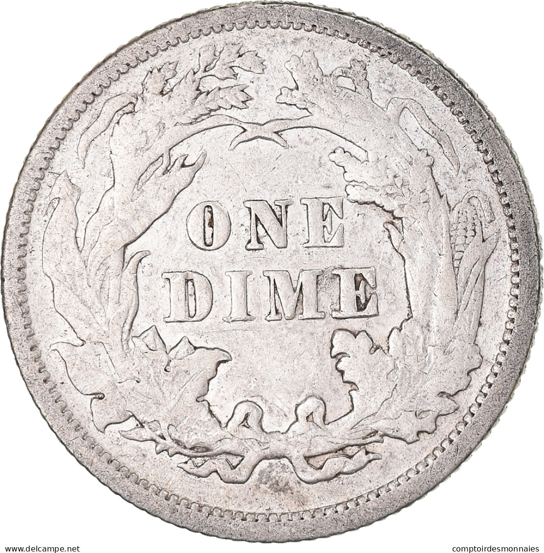 Monnaie, États-Unis, Seated Liberty Dime, Dime, 1876, U.S. Mint, Philadelphie - 1837-1891: Seated Liberty (Libertà Seduta)