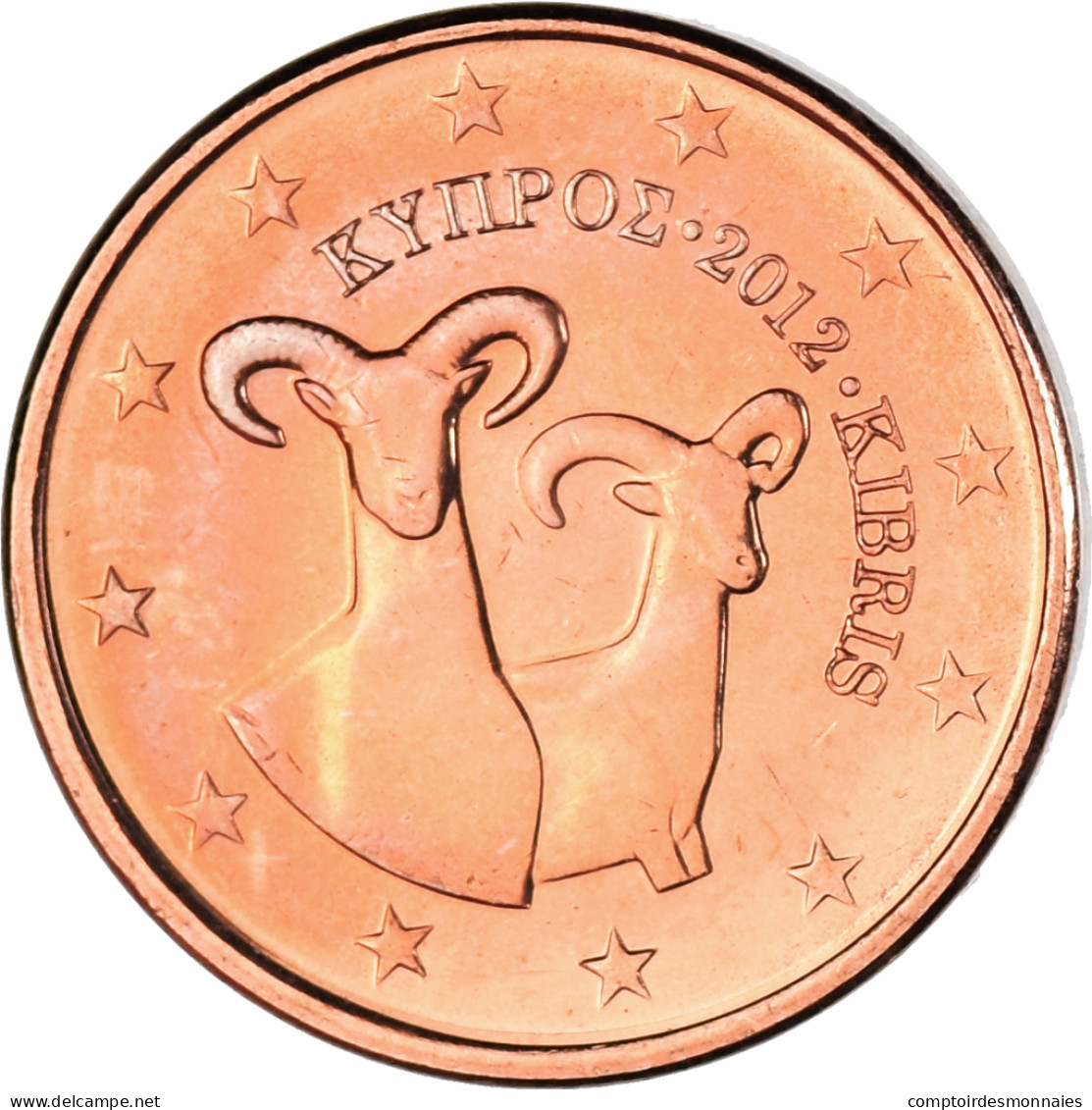 Chypre, Euro Cent, 2012, SUP, Cuivre Plaqué Acier, KM:78 - Chypre